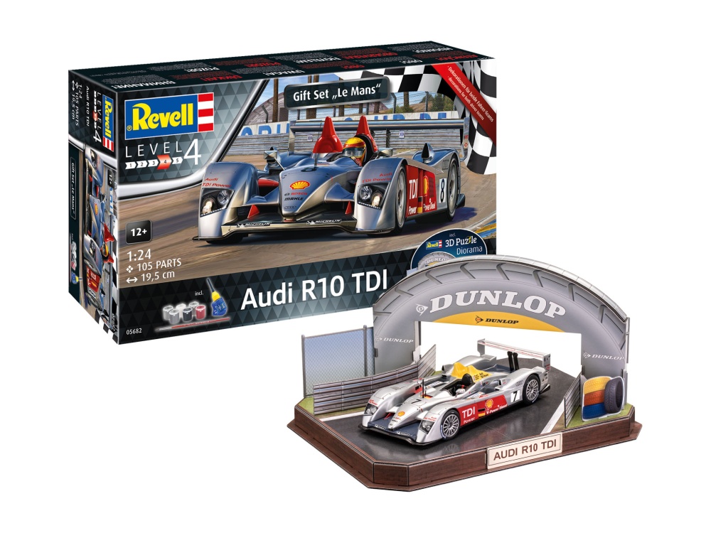 Revell Geschenkset Audi R10 TDI LeMans + 3D Puzzle