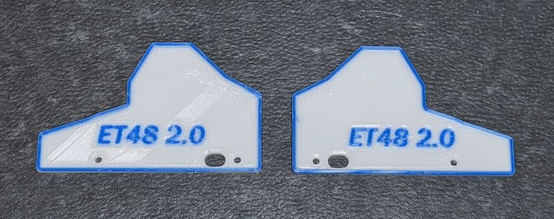 JS-Parts Mudguards ultraflex für Tekno ET48 2.0 weiß/blau