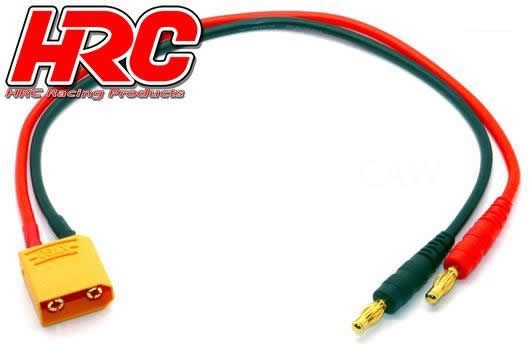 HRC Racing Ladekabel - Gold - Banana Plug zu XT90 Stecker