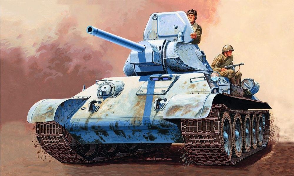 Auslauf - Italeri 1:72 T 34/76 Russischer Panzer