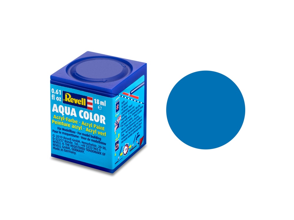 Revell Aqua Color Blau, matt, 18ml, RAL 5000