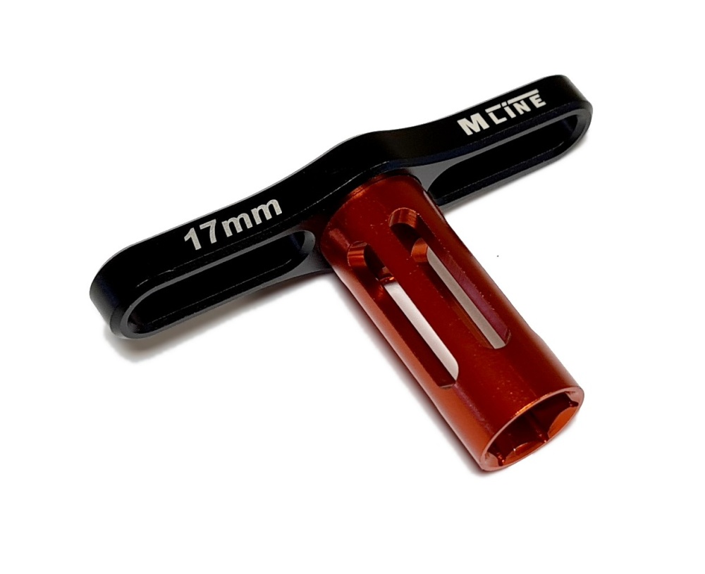 MLine 17mm Alu Radmuttern-Schlüssel / Wheel Wrench rot/