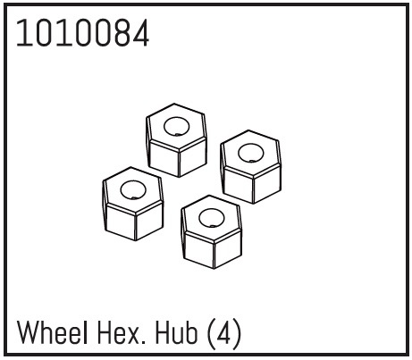 Absima Wheel Hex (4)