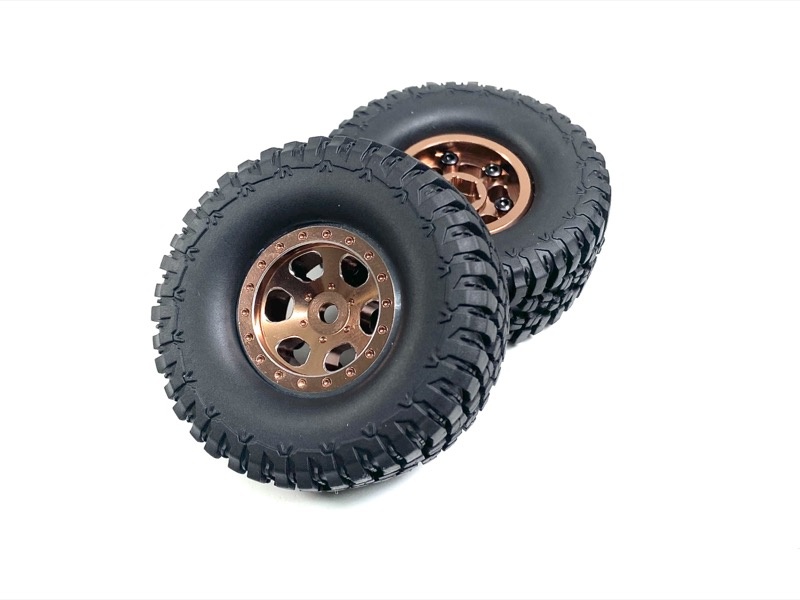 Absima 1.1 Aluminum Beadlock Wheels 1:18 Crawler - bronze (