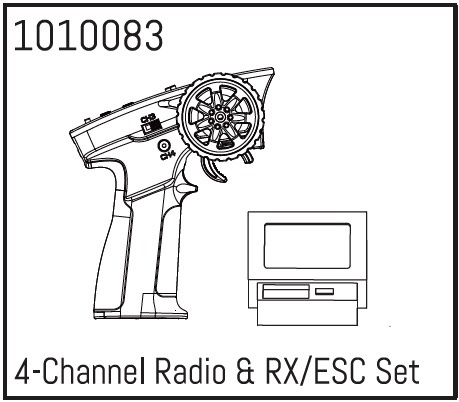 Absima 4-Channel Radio & RX/ESC Set