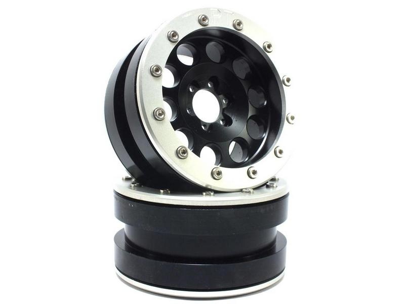 Metsafil Beadlock Wheels PT-REVOLVER black/silber 2.2 (2)