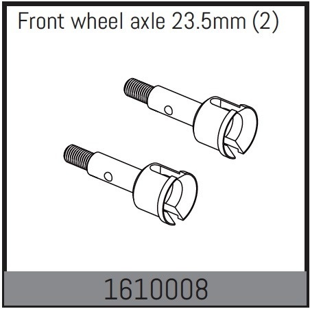 Absima Front Wheel Axle 23.5mm (2)