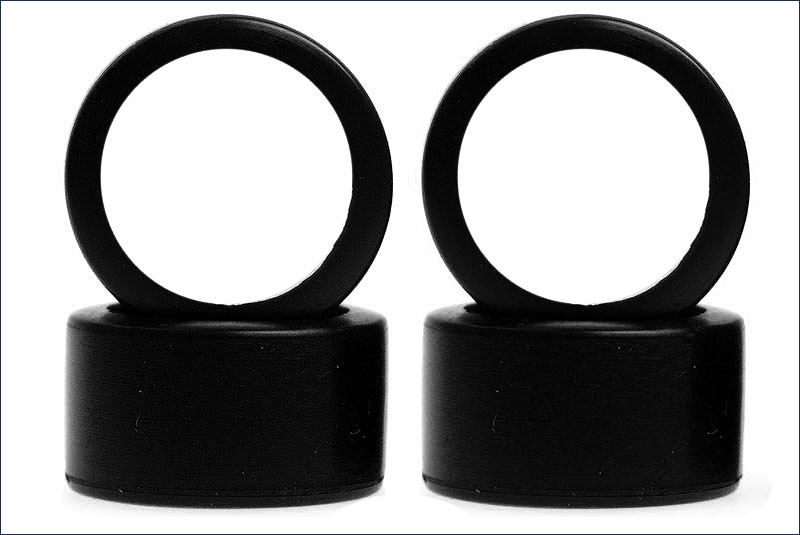 Kyosho Reifen-Set # 1:24 Slick 11mm breit, mittel, 4 Stück