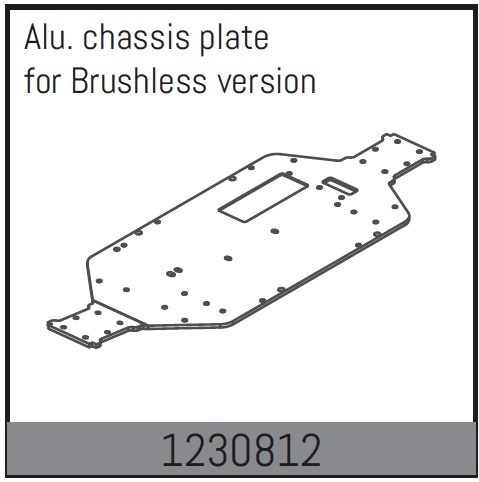 Absima Aluminium Chassis Platte Brushless-Version