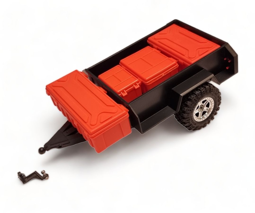 MLine Mini Trailer / Anhänger 124x78x30 für TRX-4M schwarz