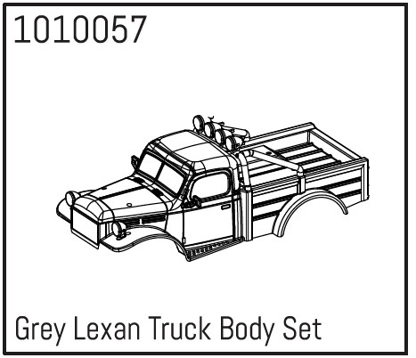 Absima Lexan Power Wagon Body grau