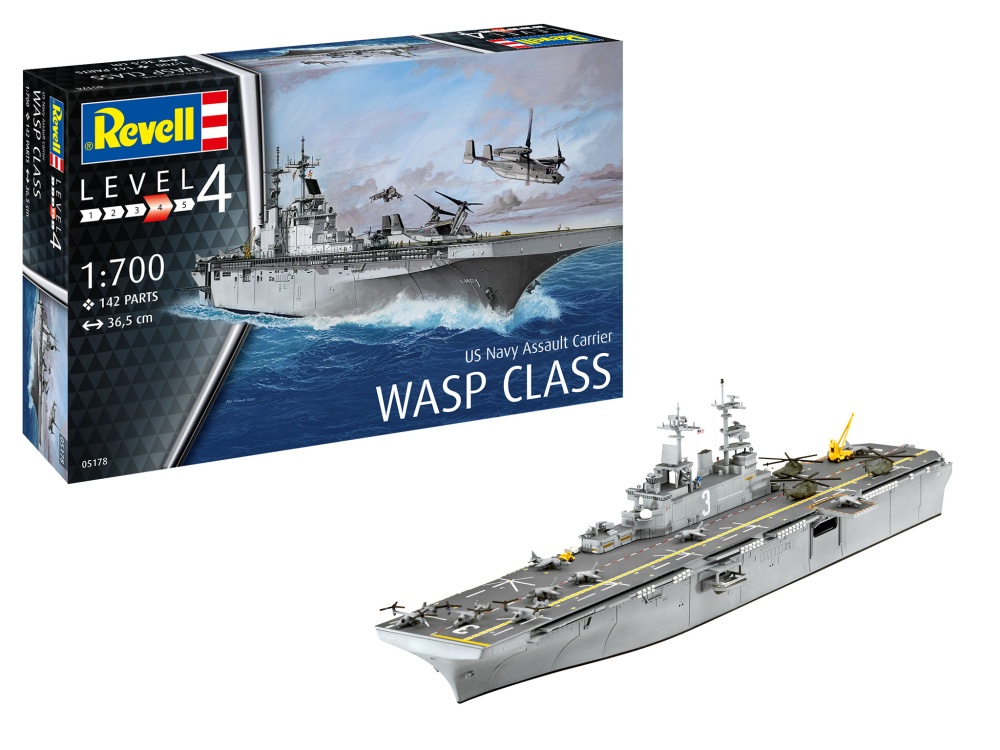Revell Assault Carrier USS WASP CLASS
