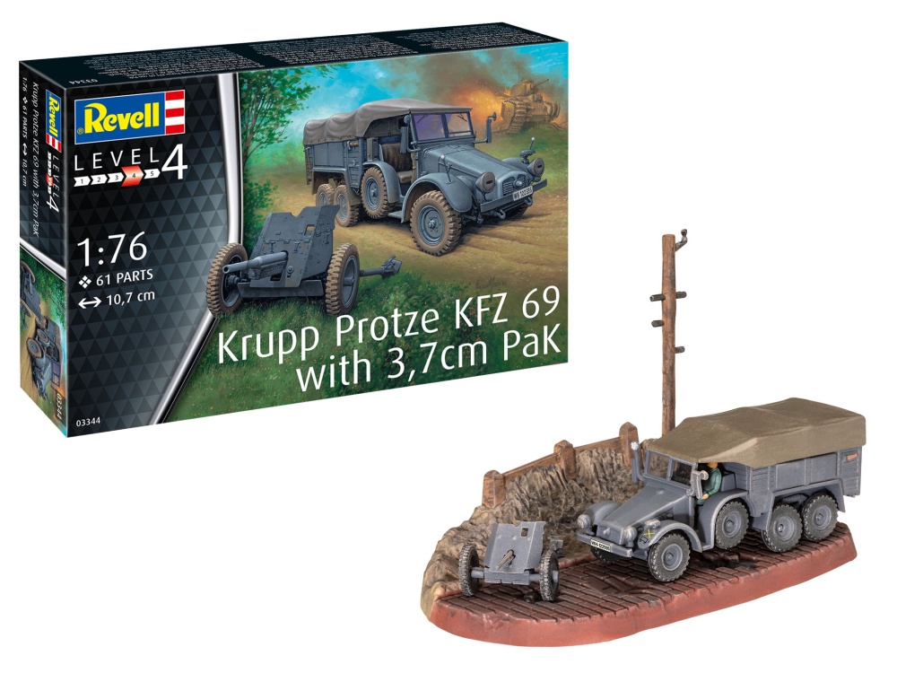 Revell Krupp Protze KFZ 69 mit 3,7cm Pak