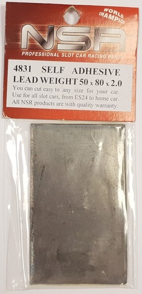 NSR Self adhesive weight 50x80x2mm /