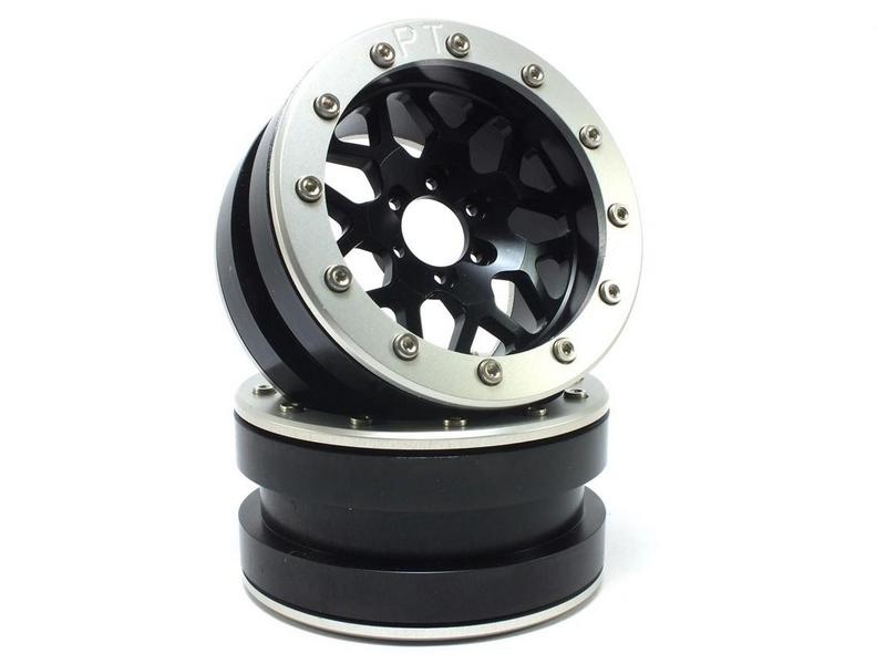 Metsafil Beadlock Wheels PT-MESH black/silber 2.2 (2) ohne
