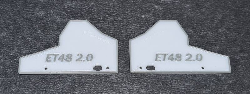 JS-Parts Mudguards ultraflex für Tekno ET48 2.0 weiß/grau