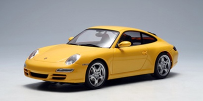 AutoArt 1:24 Porsche 911 (997) Carrera S gelb