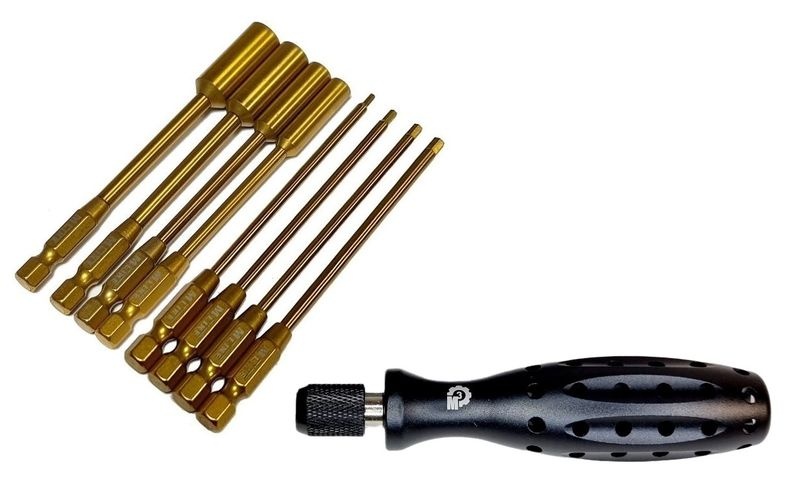 MLine Titanium Power Tool Tip Set 6-Kant Schlüssel