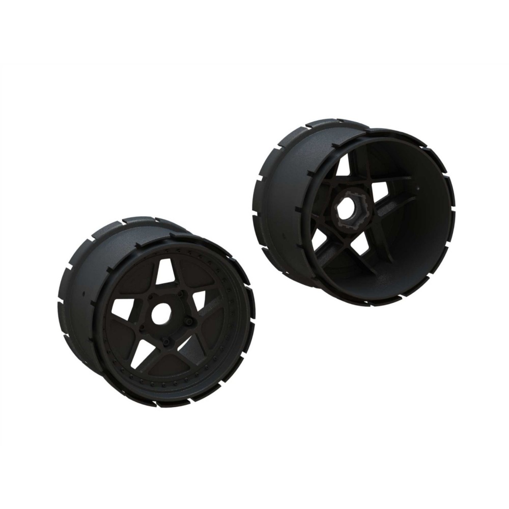 Arrma MT Wheel 4.9in 24mm Hex (1pr) (ARA510123)