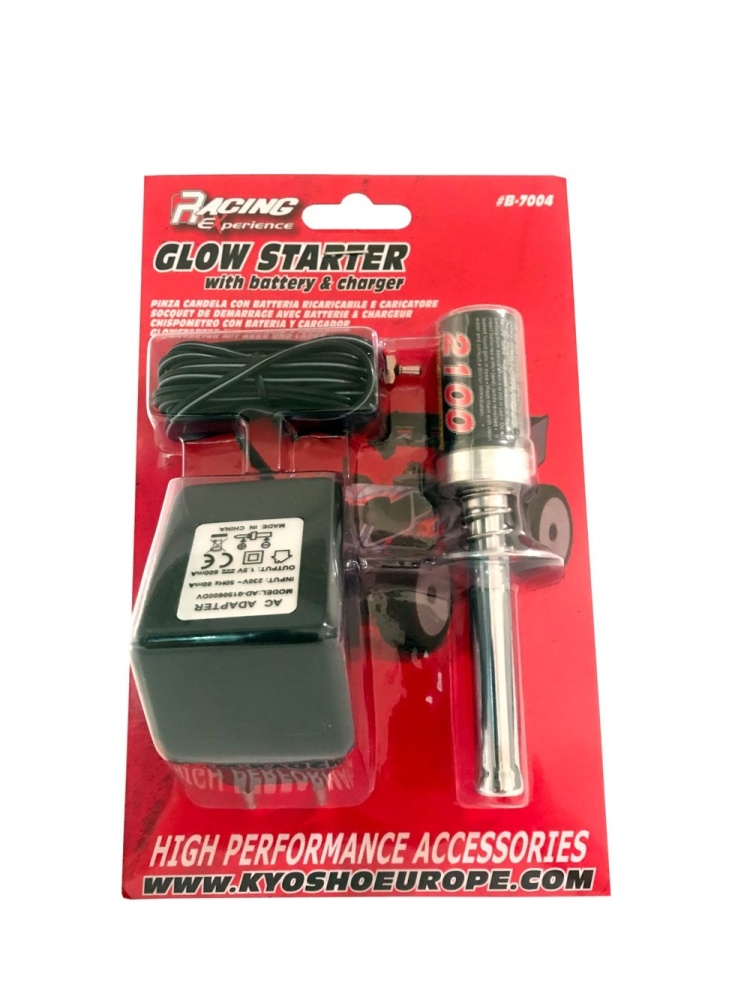 Kyosho Glow Starter (EU) with Battery & Charger