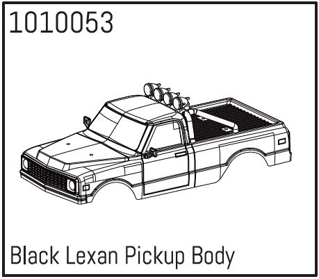 Absima Lexan Pickup Body schwarz