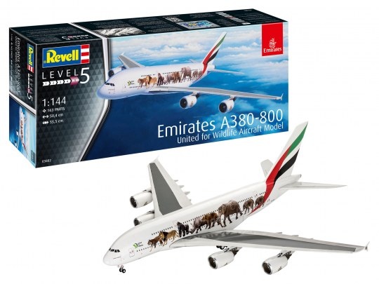 Revell Airbus A380-800 Emirates Wild Life