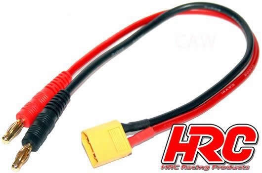 HRC Racing Ladekabel - Gold - Banana Plug zu XT60 Stecker