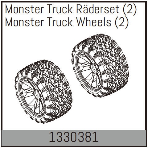Absima Monster Truck Räderset (2)