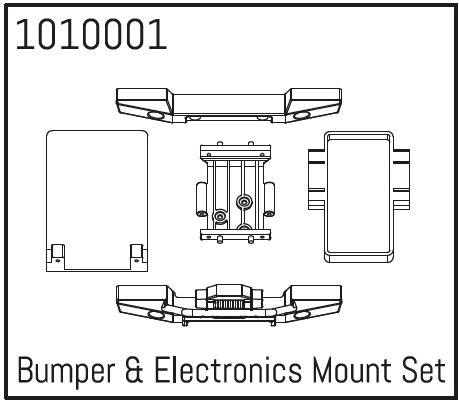Absima Bumper & Electronics Mount Set