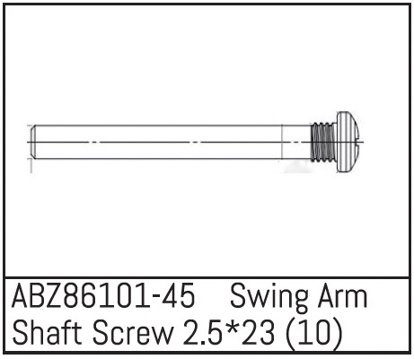 Absima Swing Arm Shaft Screw 2.5*23 - Mini AMT (10)