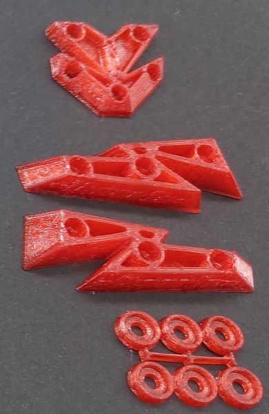 JS-Parts ultraflex Dackskid für Corally Sketer rot