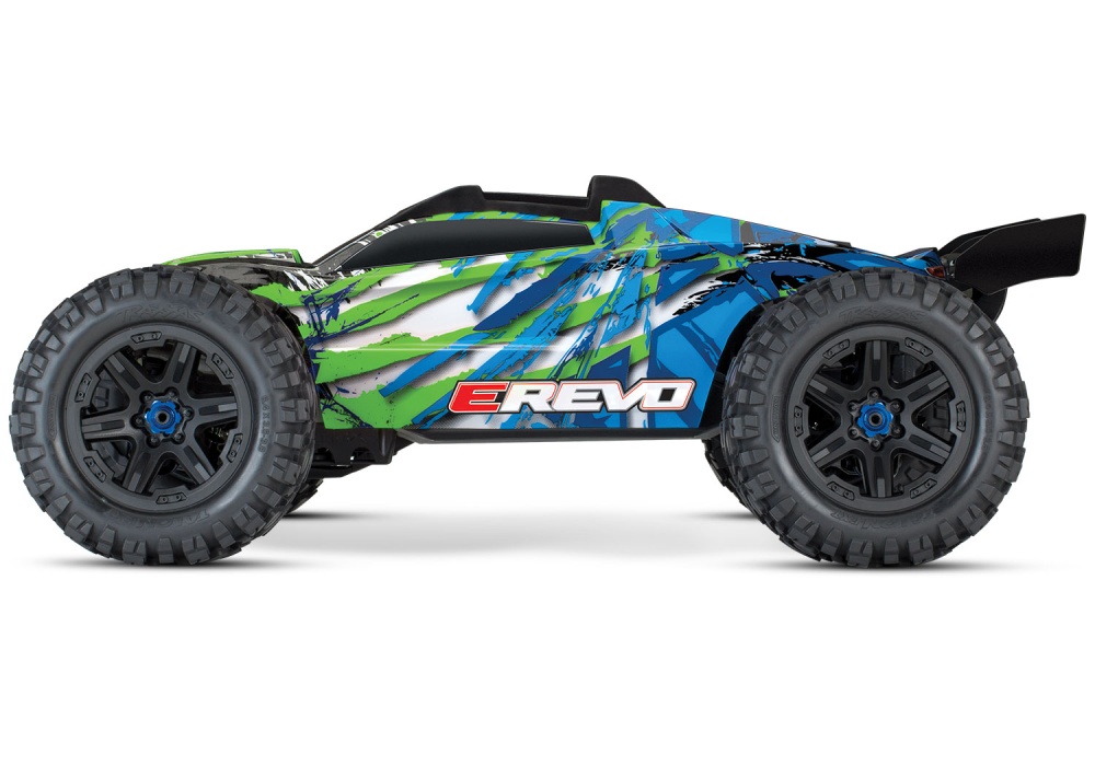 Traxxas E-Revo VXL 4WD Elektro Monster Truck BL blau/grün