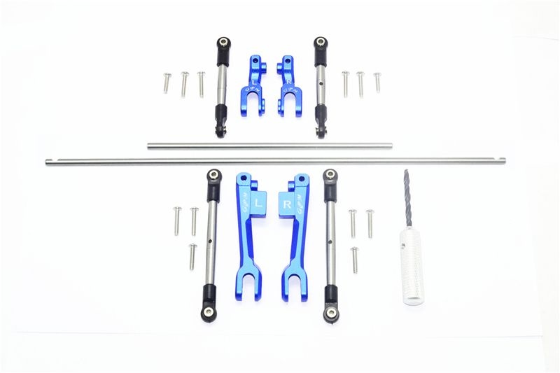 GPM Stainless Steel Front+Rear Sway Bar+Alu Sway Bar Arm&