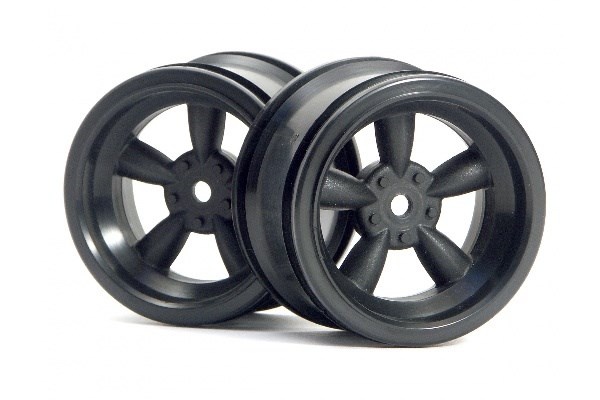 HPI Vintage 5-Speichen-Rad 31 mm (breit), schwarz, 6 mm Vers