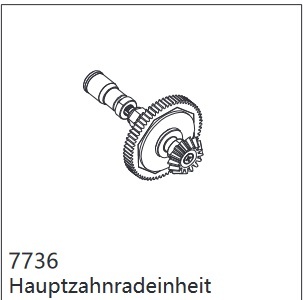 DF Models 7736 Hauptzahnradeinheit