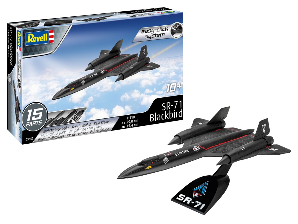Revell Lockheed SR-71 Blackbird easy-click-system