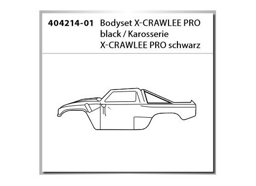 Carson RC Karosserie X-CRAWLEE PRO schwarz