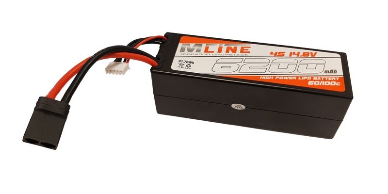 MLine High Power LiPo Akku 60/100C 4S 14.8V 6200mAh