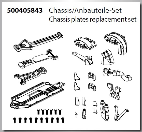 Carson 1:8 Beat Warrior Buggy DMAX Chassis / Anbauteile Set