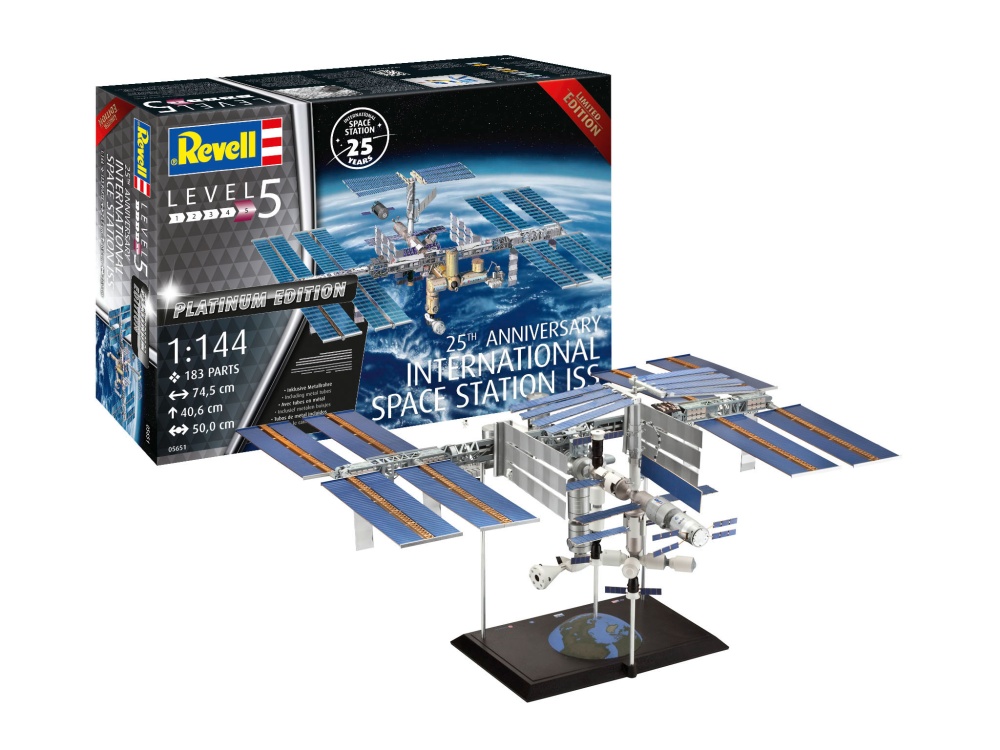 Revell Geschenkset 25. Jahrestag - ISS Platinum Edition