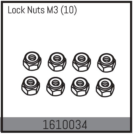 Absima Lock Nuts M3 (10)