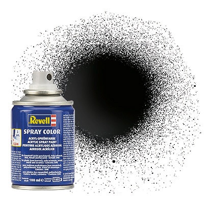 Revell Spray Color Schwarz, glänzend, 100ml