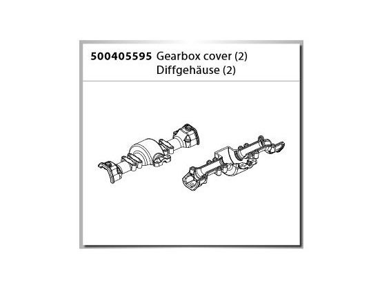Carson X-Crawlee Pro Gearbox Cover/Diff.Gehäuse (2)