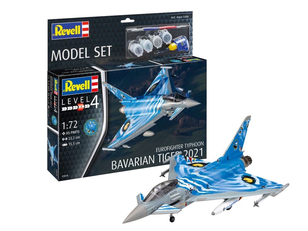 Revell Modell Set Eurofighter TyphoonBavarian Tiger 2021