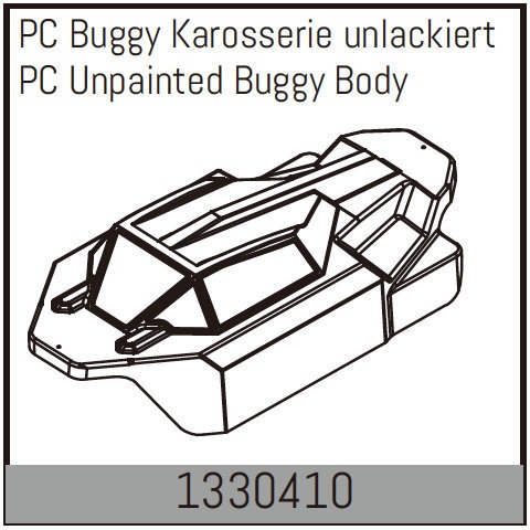 Absima PC Buggy Karosserie unlackiert