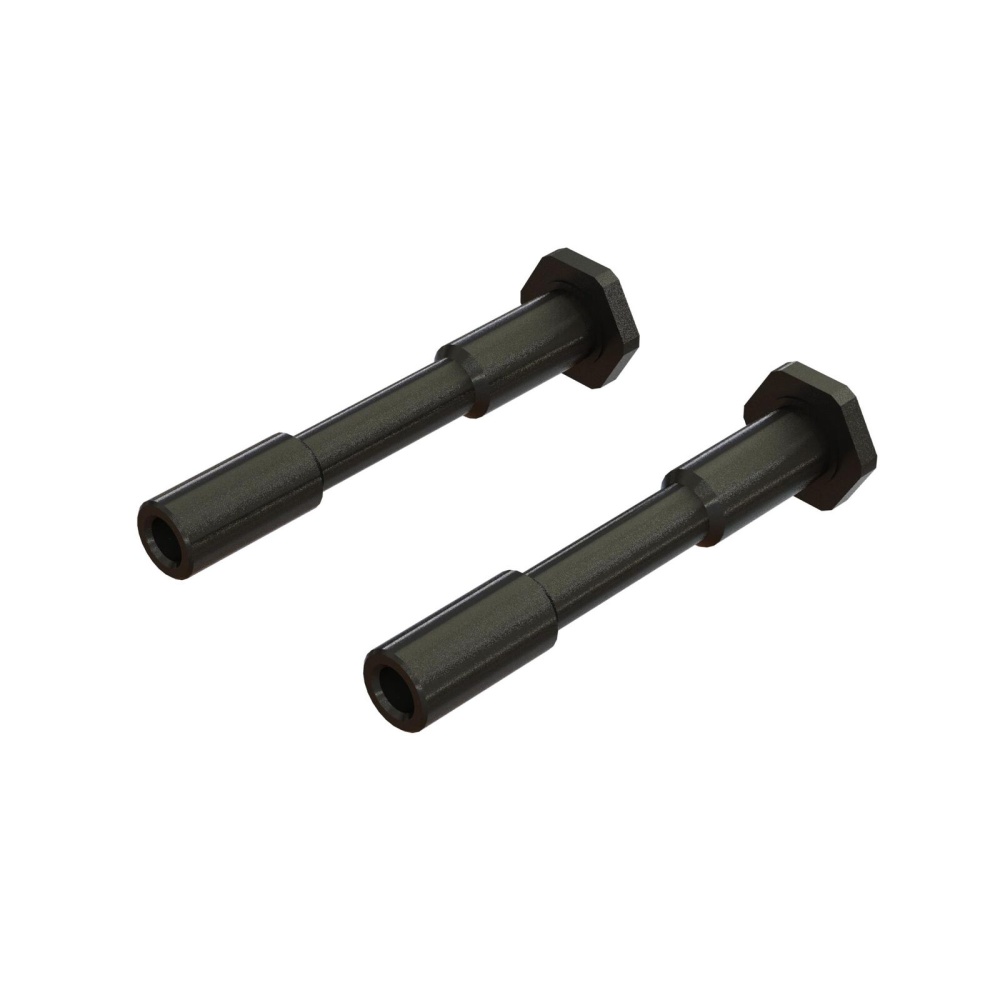 Arrma Steel Steering Post 6x42mm Black (2) (ARA340186)