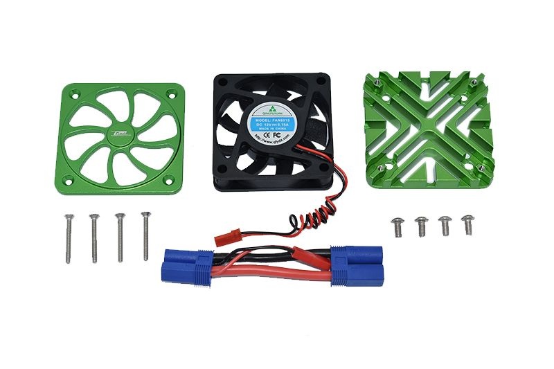 GPM Aluminum Motor Heatsink with Cooling Fan - 12PC Set for