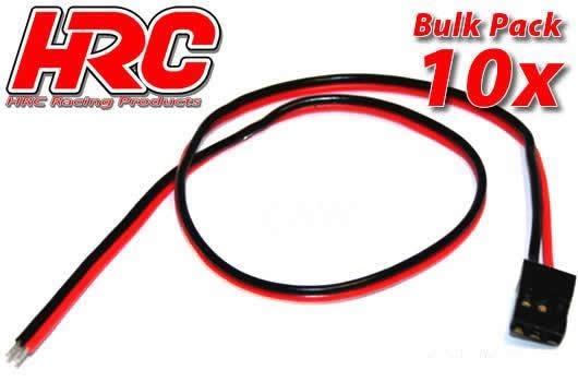 HRC Akku Kabel - JR typ - 30cm Länge - BULK (10)