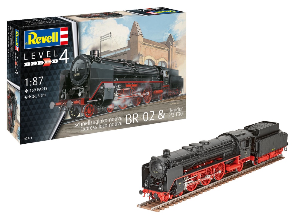 Revell Schnellzuglokomotive BR 02 & Tender 22T30