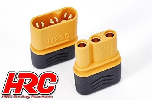 HRC Racing Stecker - Gold - MR30 Triple - 1 Paar